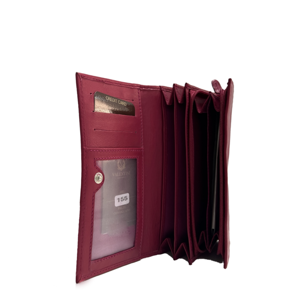 Portafoglio da donna VALENTINI in pelle - Fucsia - immagine 2